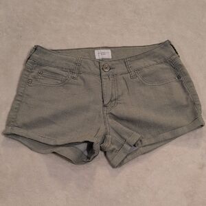 Celebrity Pink Light Gray Denim Shorts Size 5/27